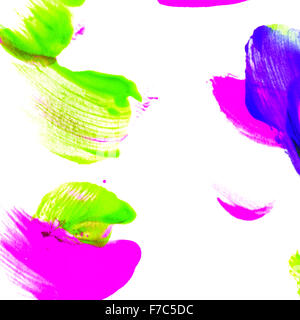 Abstrakte Ölfarbe. Pinselstriche auf Leinwand Closeup. Bunte Palette von Farben. Design-Elemente. Stockfoto