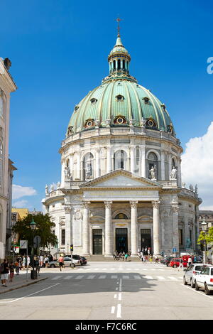 Frederik es Kirche (Marmor) auf Frederiksgade, Kopenhagen, Dänemark Stockfoto