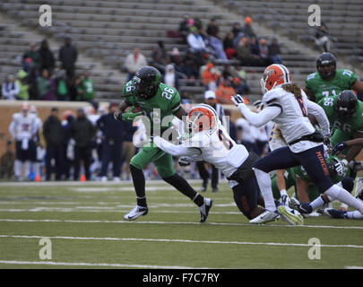 Denton, Texas, USA. 28 Nov, 2015. November 28, 2015: Während der NCAA Football Spiel zwischen UTEP vs UNT bei Apogee Stadion in Denton, Texas. © Jp Waldron/ZUMA Draht/Alamy leben Nachrichten Stockfoto