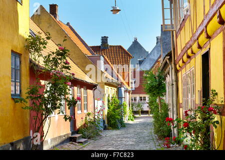 Alte Stadt in Helsingør, Dänemark Stockfoto