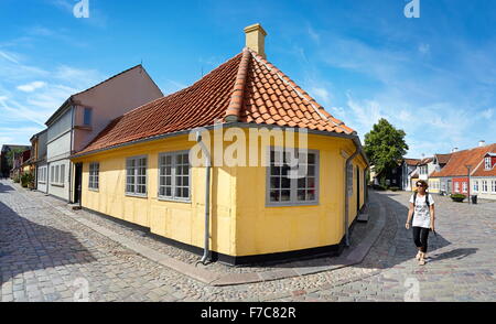 Hans Christian Andersens Haus in Odense, Dänemark Stockfoto