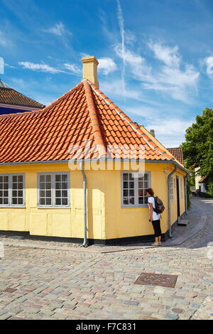 Hans Christian Andersens Haus in Odense, Dänemark Stockfoto