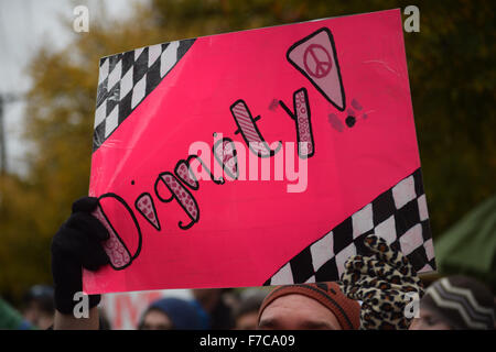 Irving, Texas, USA. 28. November 2015. Ein Zeichen in einer Einheit-Protest vor einer Moschee in Irving, TX Credit aufgehalten: Brian Humek/Alamy Live News Stockfoto