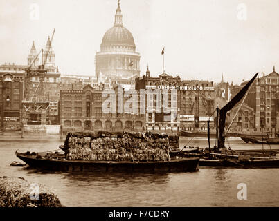 St. Pauls Cathedral, London - viktorianischen Zeit Stockfoto