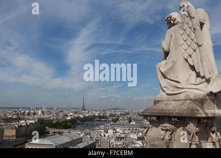 Blick vom Turm Saint-Jacques in Paris, Frankreich. Stockfoto