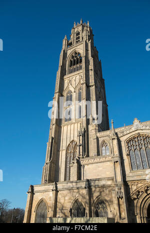 Gebäude der St. Botolph Kirche (bekannt als The Stump), Boston, Lincolnshire, England UK Stockfoto