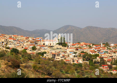 Pano Lefkara, Troodos, Zypern. Stockfoto