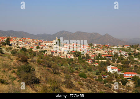 Pano Lefkara Dorf, Troodos, Zypern. Stockfoto