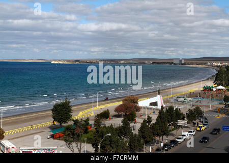 Puerto Madryn Beaach auf den Golfo Nuevo, Atlantik Patagonien Stockfoto