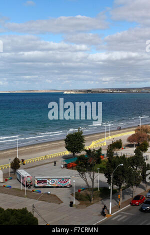 Puerto Madryn Beaach auf den Golfo Nuevo, Atlantik Patagonien Stockfoto