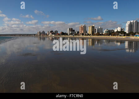 Puerto Madryn Beaach auf den Golfo Nuevo, Atlantik Patagonien Stockfoto