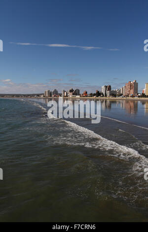 Puerto Madryn Beaach auf den Golfo Nuevo, Atlantik Patagonien Stockfoto