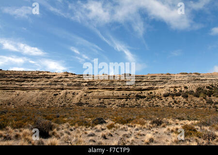 El Pedral Klippen in der Nähe von Puerto Madryn, Provinz Chubut, Patagonien, Argentinien. Heiligtum des Vereins Global Pinguin. Stockfoto