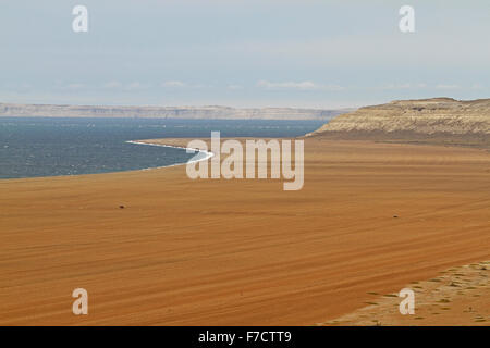 El Pedral Schindel Bank, in der Nähe von Puerto Madryn, Provinz Chubut, Patagonien, Argentinien. Heiligtum des Vereins Global Pinguin. Stockfoto