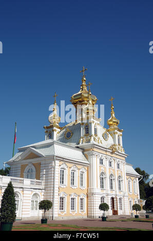 Kapelle Peterhof Kaiserpalast, nr St Petersburg Stockfoto