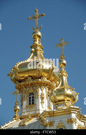 Kapelle Peterhof Kaiserpalast, nr St Petersburg Stockfoto