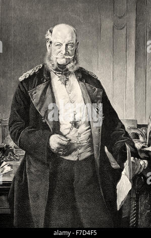 Otto Eduard Leopold von Bismarck-Schoenhausen; Fürst von Bismarck; 1815-1898; Ministerpräsident von Preußen und ersten Kanzler der Stockfoto