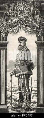 Friedrich Karl Nikolaus von Preussen, 1828-1885, preußischer Prinz und Kommandant in der Franco-Preussischer Krieg oder Deutsch-Französischen Krieg, Stockfoto