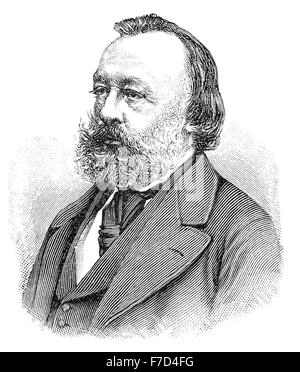 Gottfried Keller 1819-1890, Schweizer Dichter und Schriftsteller der deutschen Literatur Stockfoto