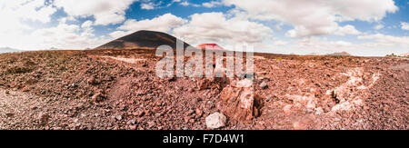 Vulkanlandschaft auf der Kanarischen Insel Lanzarote, Spanien Stockfoto