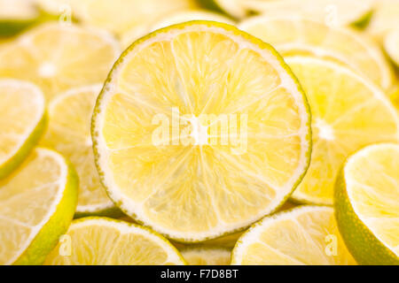 Lime Slice closeup Stockfoto