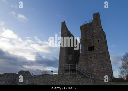 Die halten, die Ruinen von Brough Castle in Cumbria Stockfoto