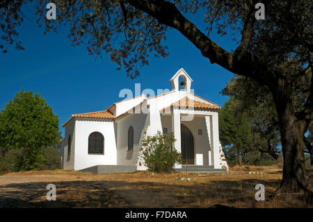 Sierra de Aracena Naturpark, Einsiedelei von Santa Eulalia, Santa Olalla del Cala, Huelva Provinz, Andalusien, Spanien, Europa Stockfoto