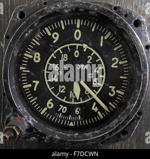 Russische Flugzeuge Flugzeug Messuhren von USSR hardware Stockfoto