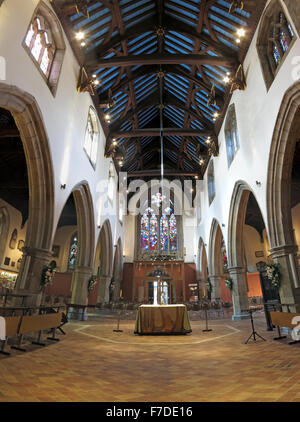 All Saints Church Interieur, Kingston Upon Thames, London, England, UK Stockfoto