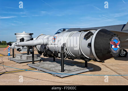 Pratt & Whitney F135-Turbofan Jet-Flugmotor. Stockfoto