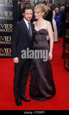 12. April 2015 - London, England, UK - James McAvoy und Anne-Marie Duff, die Teilnahme an der Olivier Awards 2015, Royal Opera House, Cove Stockfoto