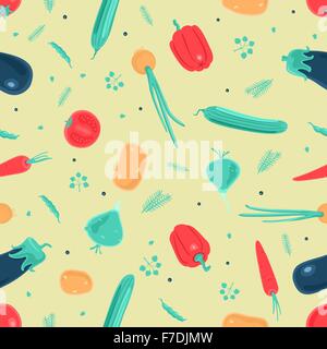 Nahtlose Muster Gemüse Stock Vektor