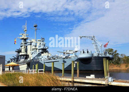 Uss north carolina Battleship historisches Museum in Wilmington, North Carolina, NC Stockfoto