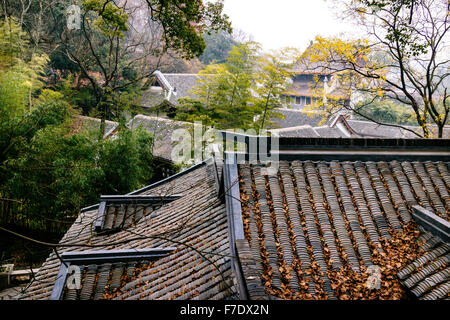 Changsha, Provinz Hunan, China - befindet sich die Ansicht der Yuelu-Akademie, eine alte chinesische Universität in Yuelu Mountain. Stockfoto