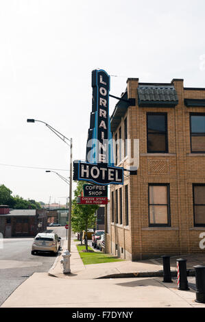 Die Lorraine Hotel in Memphis Tennessee, wo Martin Luther King 1968 ermordet Stockfoto