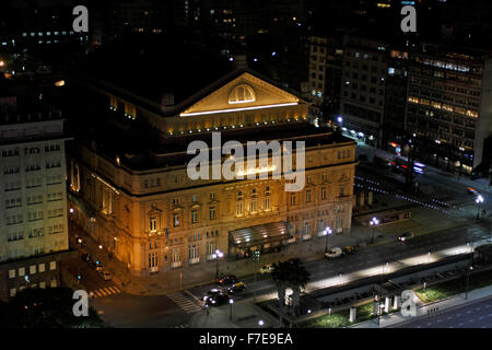 Das Teatro Colón, Columbus Theatre, ist das wichtigste Opernhaus in Buenos Aires, Argentinien. Akustisch unter Top 5 in der Welt. Stockfoto