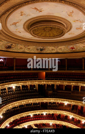 Teatro El Circulo Interieur.  Rosario. Argentinien Stockfoto
