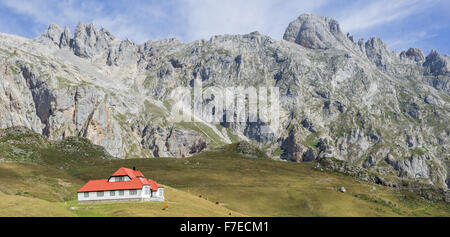 Chalet Real, Picos de Europa, Fuente Dé, Kantabrien, Spanien Stockfoto