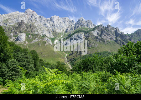 Berg, picos Los pandiellos, Comillas, Kantabrien, Spanien Stockfoto