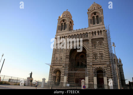 Kathedrale von Marseille, römisch-katholische Kathedrale in Marseille, Südfrankreich Stockfoto