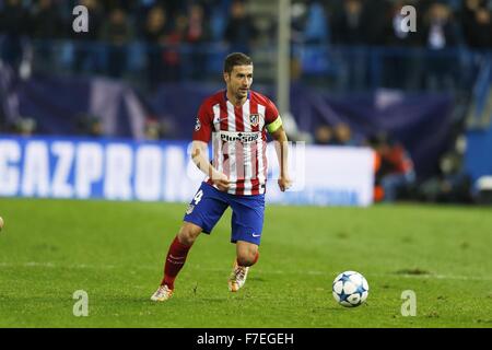 Gabi (Atletico), 25. November 2015 - Fußball / Fußball: UEFA Champions League Spieltag 5 Gruppe C-match zwischen Club Atletico de Madrid 2-0 Galatasaray AS im Vicente Calderon Stadion in Madrid, Spanien. (Foto von Mutsu Kawamori/AFLO) [3604] Stockfoto