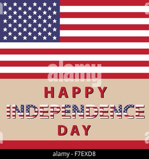 Glücklich Unabhängigkeitstag Usa Amerika Stock Vektor