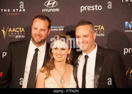 Sydney, Australien. 30. November 2015. Ankunft auf dem roten Teppich vor der 5. AACTA Preisabendessen Industrie. Der Australian Academy of Cinema und Television Arts Awards erkennen Bildschirm Exzellenz in Australien. Bildnachweis: model10/Alamy Live-Nachrichten Stockfoto