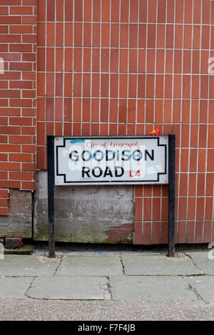 Dokumentation Bilder FC Everton, Goodison, Liverpool FC, Anfield Road, Liverpool, England Stockfoto