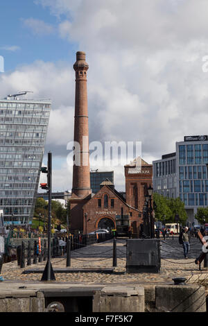 Albert Dock Pumpe Haus Liverpool Stockfoto