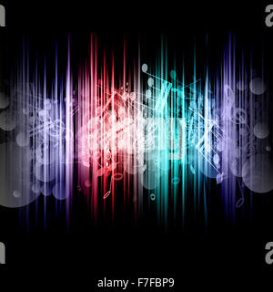 Zusammenfassung Hintergrund mit Musik-Noten-design Stockfoto