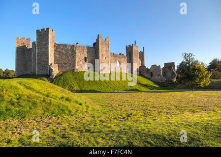 Framlingham Castle, Framlingham, Suffolk, England, Vereinigtes Königreich Stockfoto