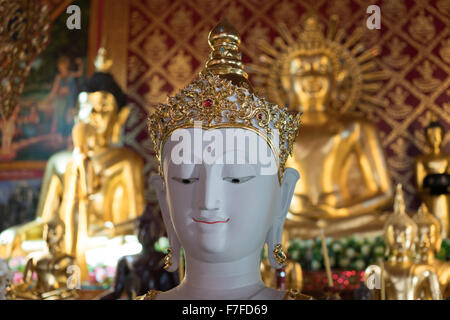 Buddha im Wat Pra Sing, Chiang Rai, Thailand Stockfoto