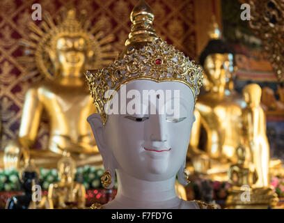 Buddha im Wat Pra Sing, Chiang Rai, Thailand Stockfoto