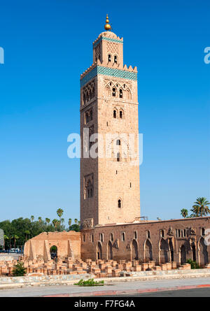 La Koutoubia-Moschee in Marrakesch, Marokko. Stockfoto